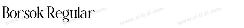Borsok Regular字体转换 Borsok Regular字体转换